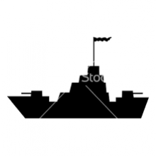 image of battleship by https://www.vectorstock.com