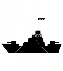 image of battleship by https://www.vectorstock.com