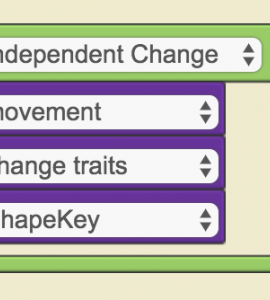 Screen shot of code from completed model