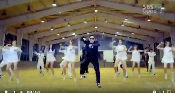 Gangnam style video capture