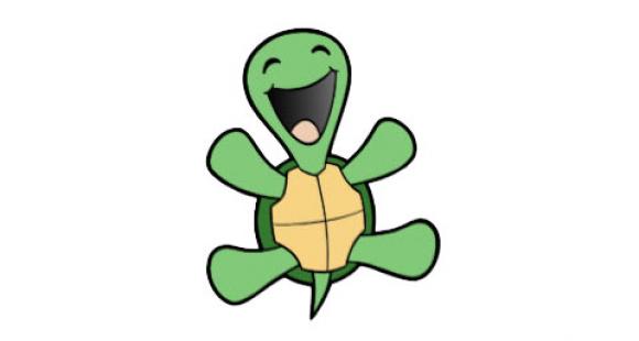 One happy turtle